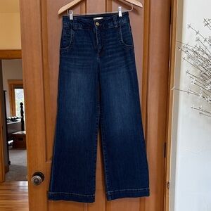 Kut from the Kloth Dark Indigo Wide-Leg Jeans